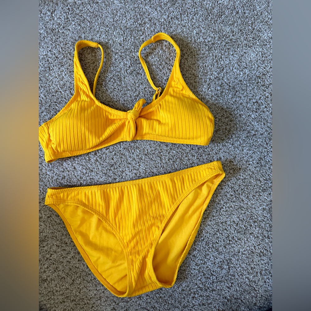 Yellow target swimsuit